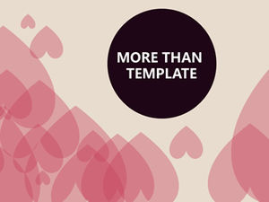 Love flat romantic Tanabata confession PPT template