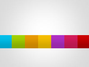 Modèle PPT de menu de bloc de couleur dynamique