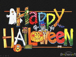 AllHallow'sDay clear picture Halloween ppt template