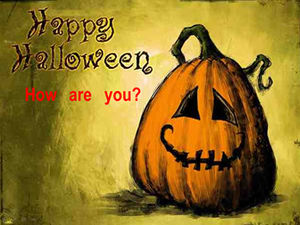 Asal usul Halloween, adat istiadat, kegiatan, kostum, permainan, template pengenalan ppt Halloween