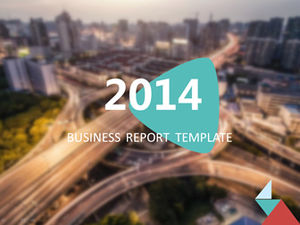 2014 color atmosphere ios style ppt template