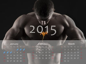 Modèle de calendrier annuel 2015 ppt