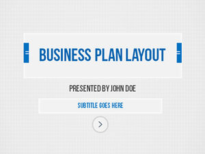 European and American classic blue simple style business ppt template