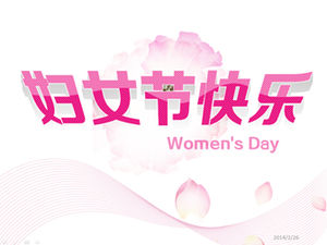 3.8 Happy Women's Day ppt template