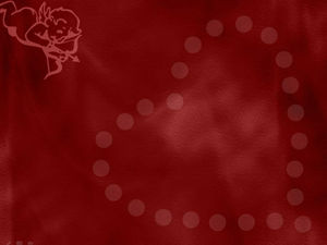 شكل قلب احتفالي قالب باور بوينت خلفية حمراء