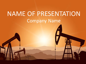 Oil extraction drilling energy ppt template