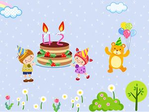 Baby birthday dynamic ppt template