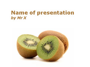 Modelo de ppt de coroa de kiwi VC