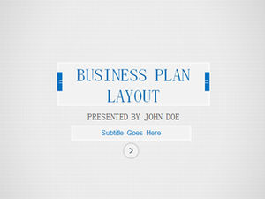 Latar belakang kotak abu-abu sederhana template ppt bisnis biru