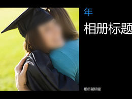 Modèle PPT d'album photo de graduation des étudiants universitaires