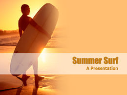 Șablon tematic de vară pentru surf surfing