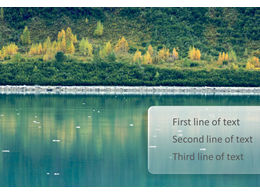 Szablon ppt Waterscape staw