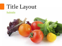 Vegetable concise ppt template