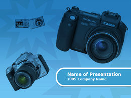 SLR camera photography theme ppt template