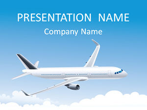 Airline aerospace ppt template