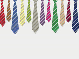 Șablon ppt pentru afaceri cu cravată colorată