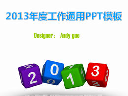Year-end work summary 2013 work plan ppt template