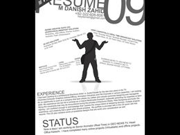 Templat ppt resume pribadi yang kreatif