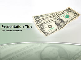 ドル紙幣金融pptテンプレート Powerpointテンプレート無料ダウンロード