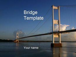 قالب ppt المهنية بناء الجسر