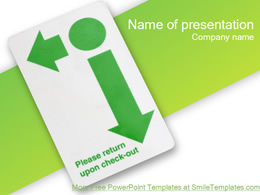 Direction sign ppt template