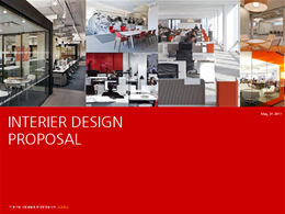 Office interior design company ppt template
