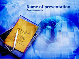 English diary business ppt template