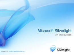 Modelo de ppt de produto Microsoft Silverlight Microsoft