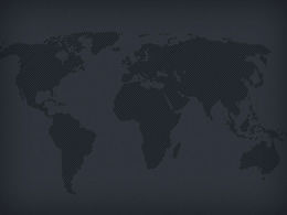 Template ppt latar belakang peta dunia abu-abu gelap