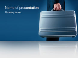 Hand luggage business ppt template