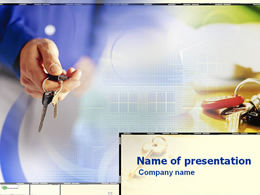 Holding the key in hand to open a successful future-ppt template