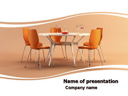 Table furniture ppt template