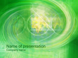 Компьютер синтетической земли зеленый фон шаблон