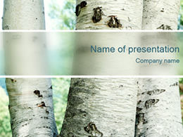 Tree forest nature ppt template