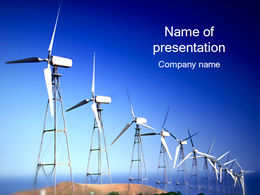 Wind power-energy ppt template