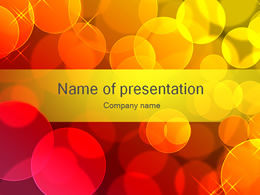 Beautiful red circle creative PPT background image template