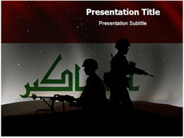 Soldier military theme ppt template