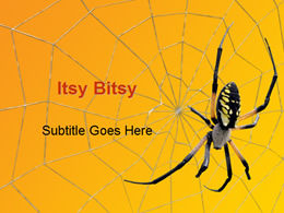 Spinne und Spinnennetz Tier ppt Vorlage