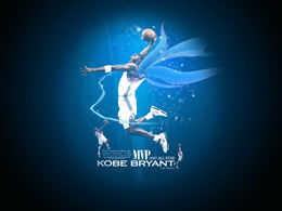 Kobe Dunk-Basketball ppt Vorlage