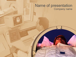 Medical equipment examination body ppt template