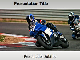 Motorcycle speed passion ppt template