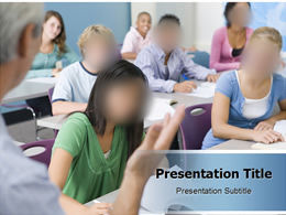 College classroom life ppt template