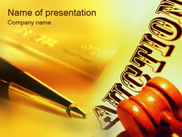 A ppt template for auction houses