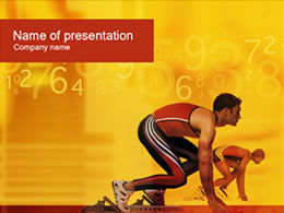 Track and field competition ppt template