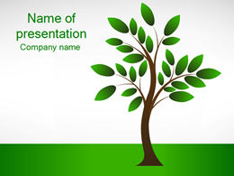 2012 Arbor Day theme ppt template