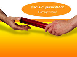Passing the baton ppt template