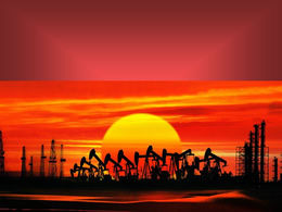 6 set unduhan paket template energi PPT pengeboran minyak