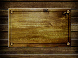Dua set template latar belakang PPT serat kayu papan