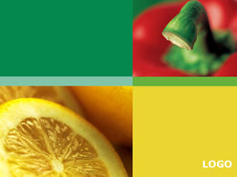 Fruit and vegetable diet ppt template