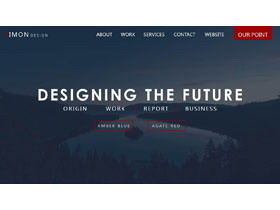 Azul e vermelho web style imagem tipografia design Europa e Estados Unidos PPT template